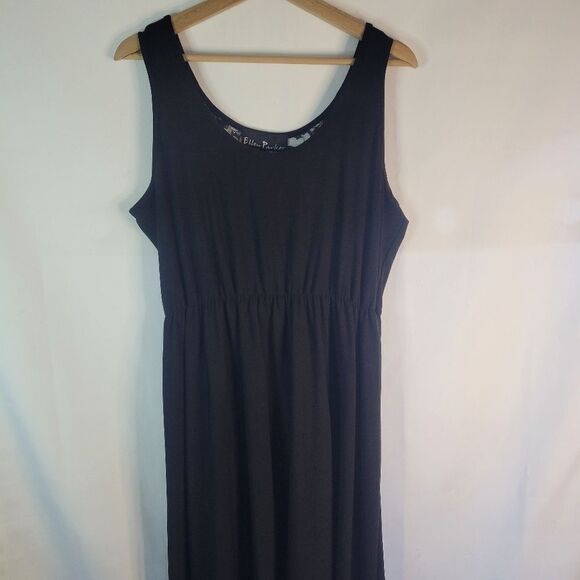 Ellen Parker Black Lace Insert Sleeveless Dress - Picture 3 of 11
